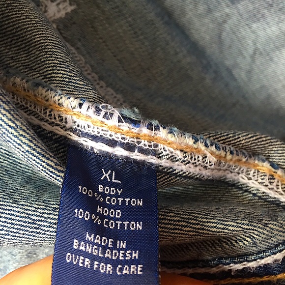 Hooded Denim Vest - Picture 6 of 7